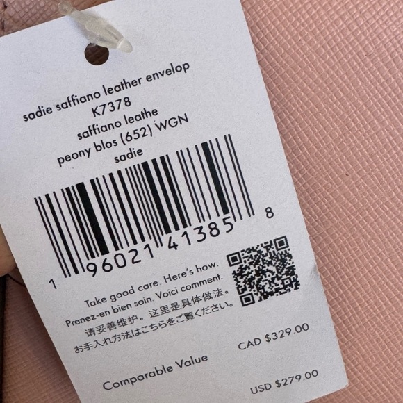 Kate spade envelope crossbody NWT pink - Picture 10 of 10